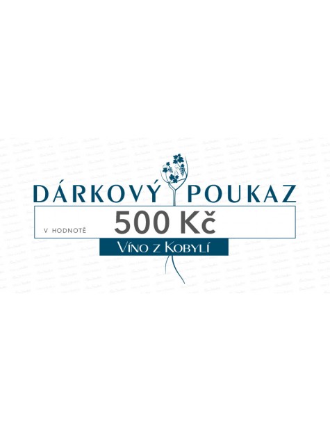 Dárkový poukaz 500 Kč 