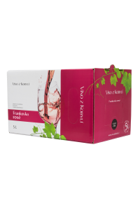 Víno z Kobylí Frankovka rosé Bag in box 5l