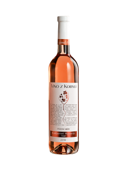 Víno z Kobylí Cabernet Moravia rosé 
