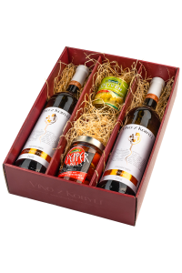 Víno z Kobylí Dárková sada vín s delikatesami I