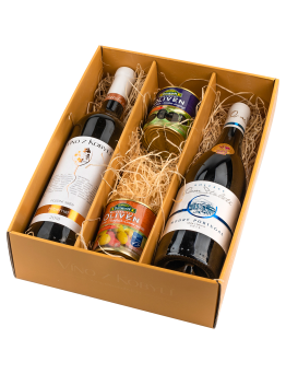 Víno z Kobylí Dárková sada vín s delikatesami   VII