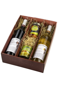 Víno z Kobylí Dárková sada vín s delikatesami    IV