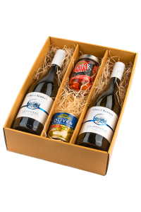 Víno z Kobylí Dárková sada vín s delikatesami   III