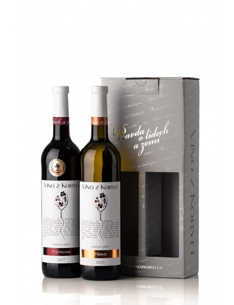 Dárková sada vín Pálava pozdní sběr + Frankovka pozdní sběr 