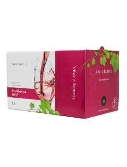 Víno z Kobylí Frankovka rosé Bag in box 5l