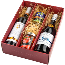 Víno z Kobylí Dárková sada vín s delikatesami XIII