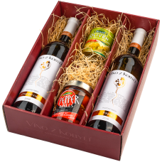 Víno z Kobylí Dárková sada vín s delikatesami I