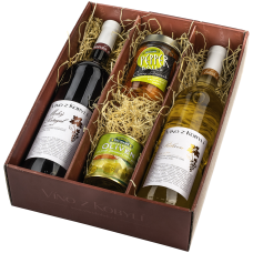 Víno z Kobylí Dárková sada vín s delikatesami IV